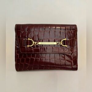 Paco Rabanne Brown Croc-Embossed Wallet